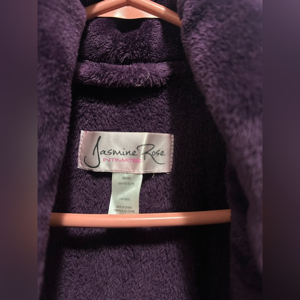 Jasmine Rose Plush Purple Robe - Picture 3 of 3